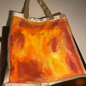 Hand-Painted Tote Bag